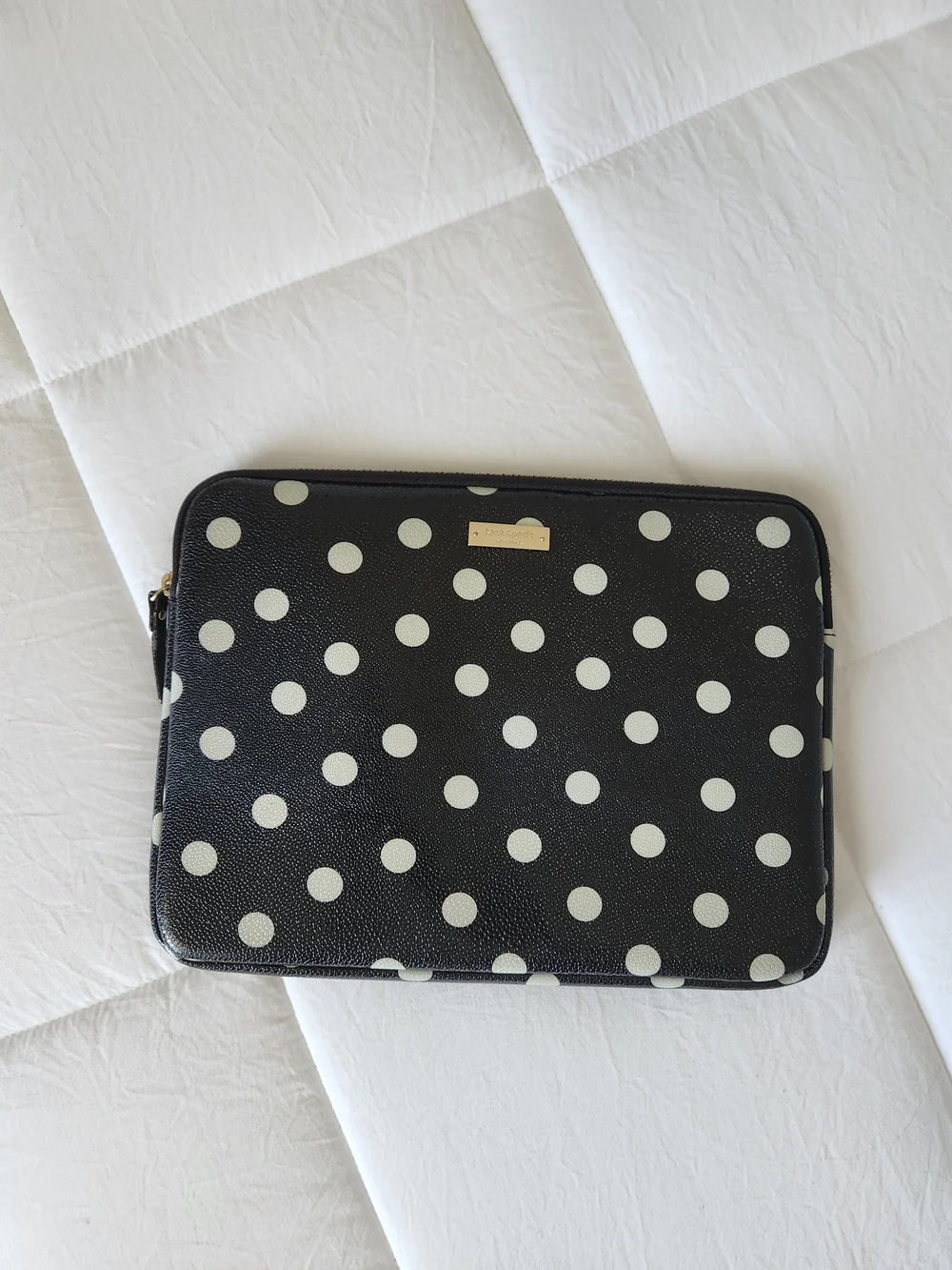 kate spade Black and White Polka Dot Tablet Sleeve